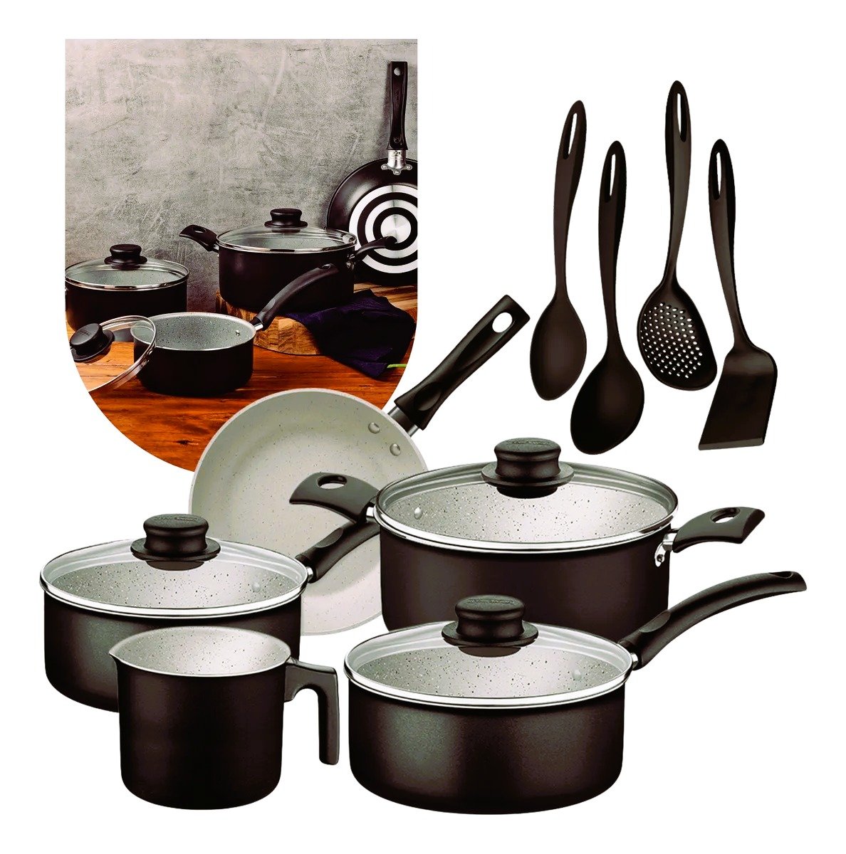 tram teflon 4 colheres 20